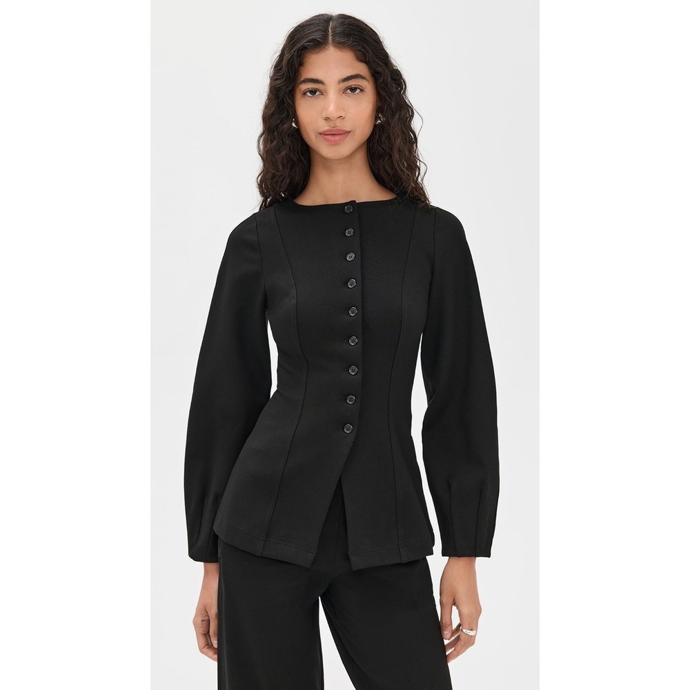 ALIGNE Bonnie Ponte Waisted Blazer Black Sz 0